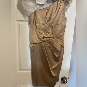 Gold cocktail dress